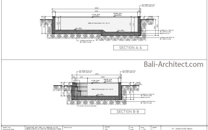 Bali Architect Swimming Pool